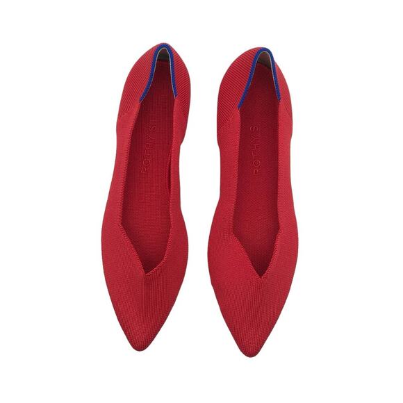 Rothy’s The Point in Red Women’s Size 9.5 New - Picture 4 of 10